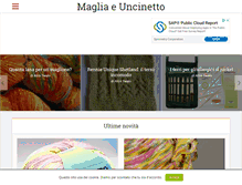 Tablet Screenshot of maglia-uncinetto.it
